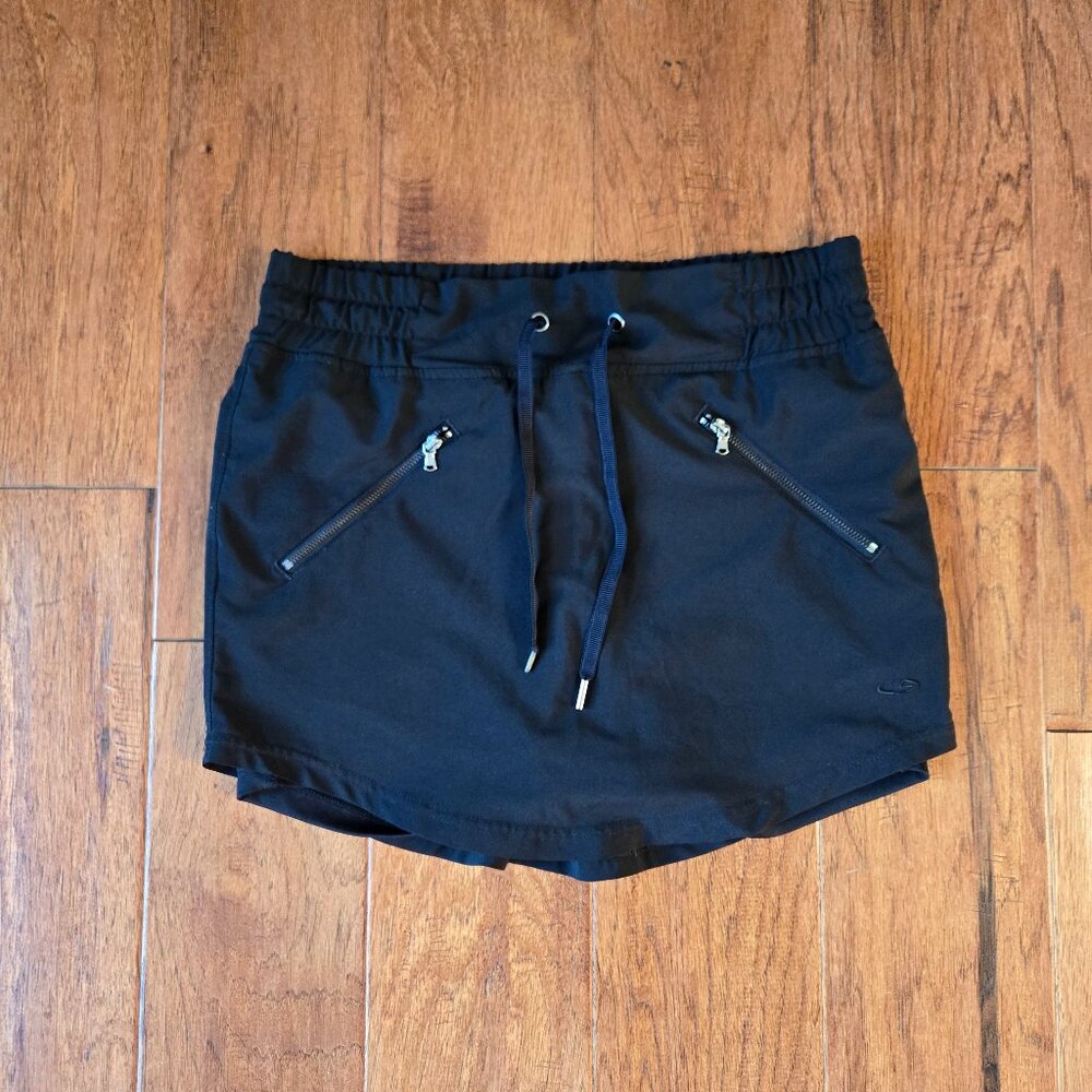 Champion Skort Womens S Black Elastic Waist Pockets Tennis Golf Athletic Pull On